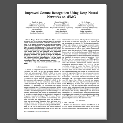 Gesture Recognition Using EMG