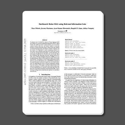 Better RAG using Relevant Information Gain
