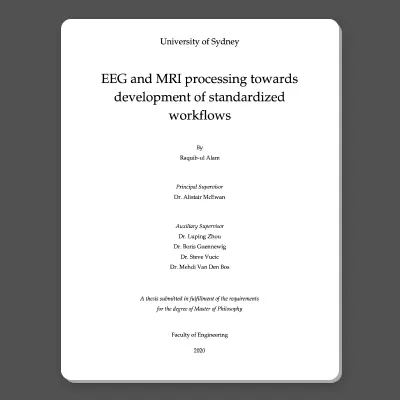 MRI and EEG signal processing